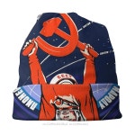 러시아 스컬리 비니 모자 소련 선전 유리 가가린 얇은 가을 봄 보닛 스트리트 스키 1. Black : 에이치에스라이프몰4