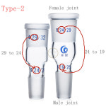 접합기 유리 1PCS 19 14 29 24 19 실험실 29 19 24 공급을 24 24 : 공구상사1