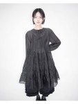 유노이아 EUNOIA FRAYED DENIM PANTS BLACK : TRIPLESTORE