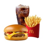 맥도날드 치즈버거 세트 : 모바일 콘