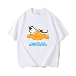 순면 100% 16수 프리미엄 원단 입큰 오리 캐릭터 반팔티 박스티 에이비씨홈 : 에이비씨홈
