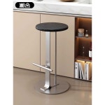 바스툴 스텐 홈바의자 실버 아일랜드 다이닝 바의자 바텐 65cm 실버 : 구대사무소