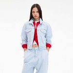 엠엠엠 Stripe Denim Jacket_Light Blue 155552 : 블랙메리몰