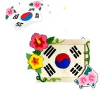 초등 나라사랑 수업 클레이점토 무궁화 태극기 액자 만들기 미술시간 아동교육 문화센터 : 코코에비나