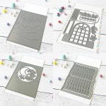 자정 커버 배경 페이지 절단 다이 팝업 앨범 카드 공예 장식 1. H7683 : 딜리벌월드1호점