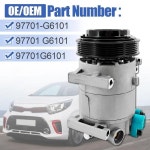 Uritue 97701-G6101 에어컨 컴프레서 2017-2020 K-ia Picanto 1.0L 97701 G6101 97701G6101 AC 컴프레서와 호환 : 트루랜드