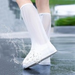 방수 비옷 신발 커버 재사가능 미끄럼 방지 부츠 지퍼 달림 오버슈즈 비 진흙 눈 보호 하이킹 등산 캠핑 야외 스포츠 여행 : 해내리8