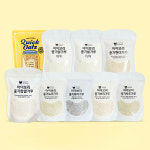 [아이보리] 세척완료 유기농 중기세트 중기 후기  토핑 큐브 오트밀 퀴노아 잡곡가루 쌀가루 : 아이보리