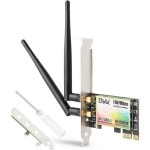 Ubit WiFi 카드 AC 1200Mbps 무선 PCIe 네트워크 5GHz2.4GHz 듀얼 밴드 PCI 익스프레스 데스크탑PC 게임용 : 에어노드