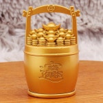 금 모래 색 일상 진행 양동이 거실 사무실 책상 장식 주괴 가득 1. Gilt Small Bucket of : 오더박스49호점