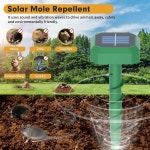 두더지퇴치기 뱀퇴치기 쥐퇴치기 초음파 두더지 구충제 태양 광 발전 모션 센서 방수 야외 농장 정원 마당 쥐 뱀 : 구대JOY