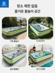 간이수영장 조립식 풀장 베란다 펜션 풀빌라 마당용 이동식 야외풀장   3m 3층 해도그린 유선 : 수바이브