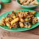 타원플레이트 쑥색 타원 분식 음식 식당 그릇 떡볶이 접시 주방 테이블 간식 플레이팅 : 프렌드리빙