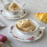 부부선물 화이트 플라워 커피잔 2인세트 카페라떼 홍차 커플 커피컵 가정용 : 디엠제이마켓