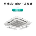 중앙에어컨 바람막이 원판 투명 바람막이 천장 바람막이 초강력 에어컨 방풍판 무풍송풍방향 고정 : Double Happine