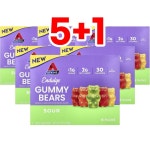 [5+1] 앳킨스 구미베어 사워 6팩 30g 각 : 웰스히어로