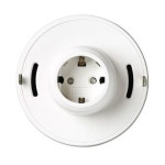 국산 천정용 원형 접지 노출 1구 콘센트 빌딩 사무실 아파트 주택 : 온디와이