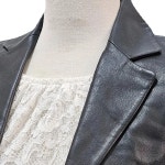 ETTRABE KOREA 가죽 자켓 여 55 J3833 : 스카이빈티지