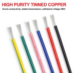 2/5m UL1007 전자 와이어 AWG 30 28 26 24 22 20 18 16 DIY LED 램프 조명 라인 300V PVC 절연 주석 도금 구리 케이블 : hybobusang07