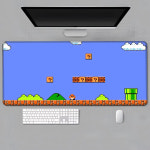 슈퍼 마리오 카트 월드 루이지 뽀꾸뽀꾸 키노피오 장 마우스 매트 패드 굿즈 게임 S-uper M-Marioes 대형 미끄럼 방지 고무 내구성 데스크... 