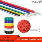 2/5m UL1007 전자 와이어 AWG 30 28 26 24 22 20 18 16 DIY LED 램프 조명 라인 300V PVC 절연 주석 도금 구리 케이블 : hybobusang07
