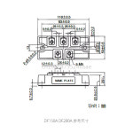 3 상 정류기 브리지 모듈 Df150a160 Mds150a1600v Df200aa160v : 현진42