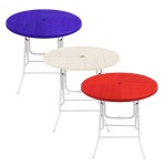 야외 원형 테이블 접이식 카페 베란다 정원 포장마차 편의점 포차 플라스틱 테이블 : 에이원온라인몰