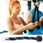 단일 핸들 피트니스 끌어 오기 밧줄 삼두근 보디 빌딩 갠트리 안정적인 운동 체육관 장비 1. Black : 딜리벌월드2호점