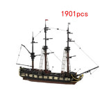 보물섬 해적선 해군 군함 엘도라도 요새 정부군 호환 블록 브릭 굿즈 1901 PCSSspot 작은 입자 MOC 군사 해적 깃발 장난감 퍼즐 DIY 모델... 
