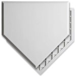 GoSports 야구 및 소프트볼 홈 플레이트 - 와플 바닥이 있는 튼튼한 고무 스로우 다운 베이스 : 재우네스토어