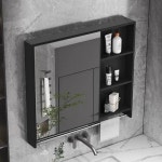 화장실 수납장 북유럽 스마트 알루미늄 욕실 캐비닛 벽걸이 수납 화장대 거울 가정 가구 Arredo Bagno FYBC : K무역