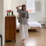 오버핏푸들멍뭉이티 2color : 디카일리