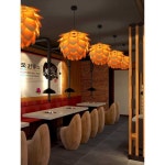 고래 조명 대형 일식 인테리어 샹들리에 식당 일식집 물고기 2세대 솔방울 직경 60x60cm : 모모 구대스토어