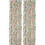 빌드페르실리아 커튼 한쌍 화이트 플로럴 145x250cm 705.834.00 : 스푼맘