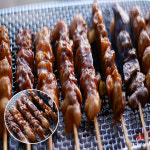 왕닭꼬치 120gX20개 포장마차 양념닭꼬지 큰닭꼬치 캠핑용 : 와우초이스 스토어
