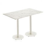 가구산책 직사각 바테이블 화이트스틸 600 H5271 : 미래비젼사이언스