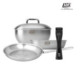 AMT 316Ti 4종 세트 (핸즈마스터+22 쏘테팬+22 멀티웍+뚜껑+26 딤플팬) : ujulemon