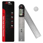 앵글 파인더 툴 디지털 17.8cm(7인치) / 200mm 스테인리스 스틸 DPRAF-7-B 측정 목공 건설 벽 각도 측정을 위한 각도기 디스플레이... 