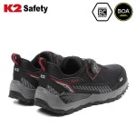 K2 케이투 세이프티 K2-92 블랙 통기성 메쉬 보아 다이얼 트레킹화 타입 안전화 : 웍스기어