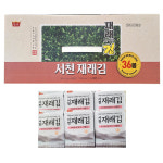 왕가 서천 재래김 5G x 36봉 돌김 캠핑용 파래김 곱창 : 오후의티타임