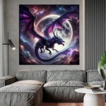 퍼플 드래곤 그림 풀 스퀘어 라운드 드릴 페인팅 자수 크로스 홈 데코 1. J4149-4 : 오더박스38호점