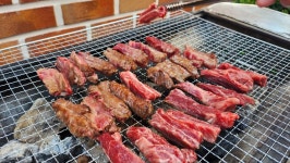 미소한우 갈비 삼각살 투뿔나인 구이용, 400g : 미소한우농업회사법인