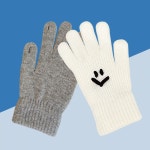 여성장갑 터치 니트 핑거홀 손가락 겨울 스마트폰 모 : 모으다쇼핑