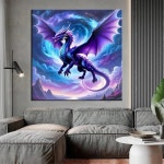 퍼플 드래곤 그림 풀 스퀘어 라운드 드릴 페인팅 자수 크로스 홈 데코 1. J4149-4 : 오더박스38호점