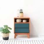 가구산책 원목 3칸 협탁 400 H3598 : 돈될파파