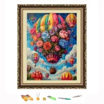 크로스 자수 키트 열풍 풍경 그리기 바느질 캔버스에 인쇄 장식 1. H6826 : 딜리벌월드23호점