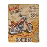 소프트 플란넬 침대 담요 레트로 자동차 모텔 루트 던지기 올 시즌 퍼지 아늑한 플러시 거실 1. 18 : 오더박스13호점