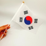 [2개묶음] 태극기 깃발 행사 학교경축일 미니사이즈 삼일절 응원 : PCSC
