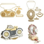 스크랩북 종이 인사말 카드 앨범 공예 템플릿 장식 컷 다이 엠보싱 오토바이 커팅 1. H2865 : 블루50호점