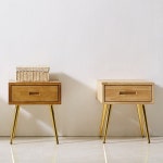 가구산책 고무나무 원목 협탁 400 H4289 : 돈될파파